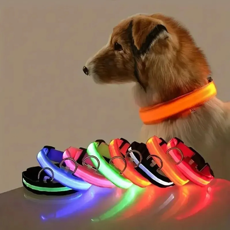 Tech Dog Accessories - Нейлоновый светодиодный ночной безопасный мигающий светящийся