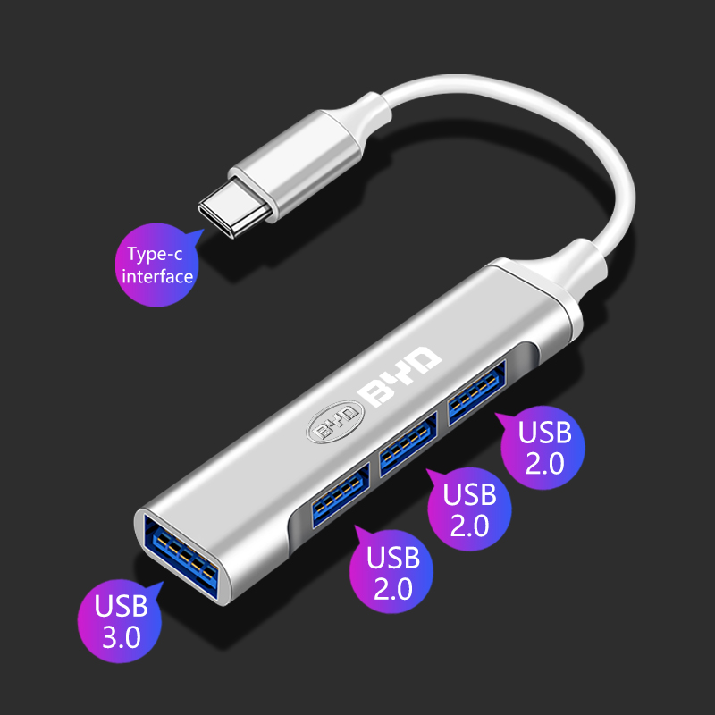 Type C Multiport Adapter - Многопортовый USB-концентратор Type-C для автомобиля, адаптер-разветвитель