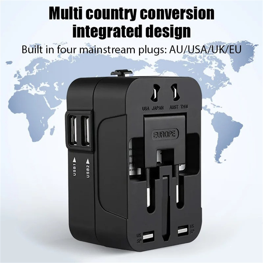Type C Multiport Adapter - Универсальный международный адаптер для розеток с