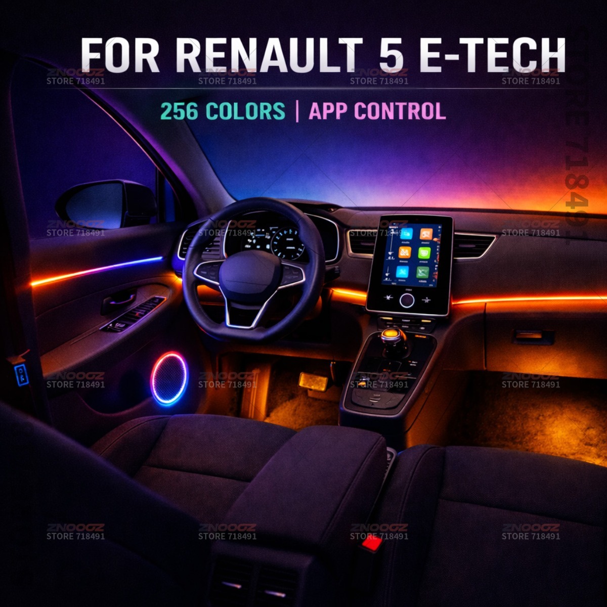 22в1 RGB интерьер автомобиля а – обзор и цена Tech Accessories Renault