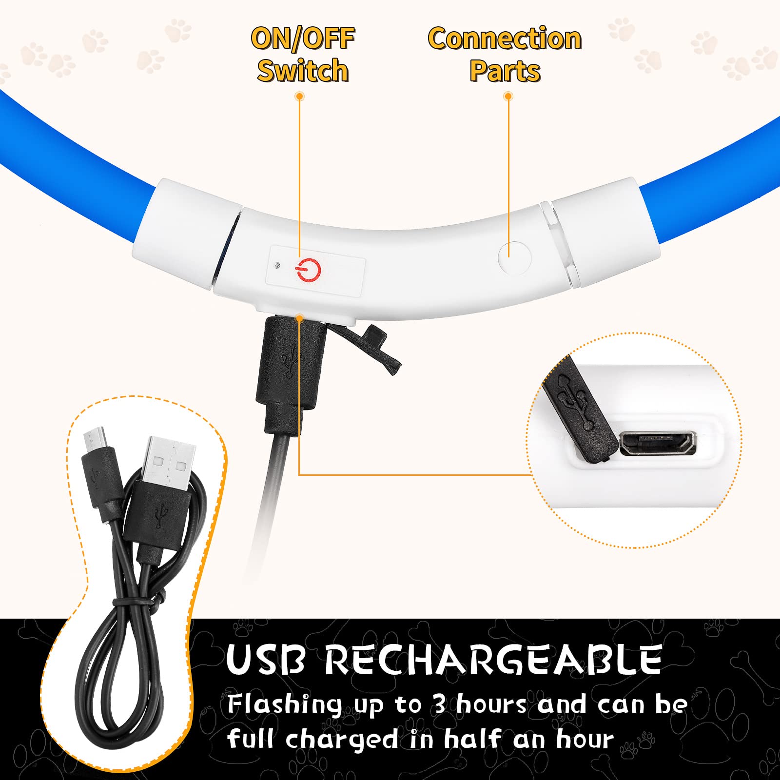 Силиконовый светодиодный ошейн – обзор и цена Tech Dog Accessories