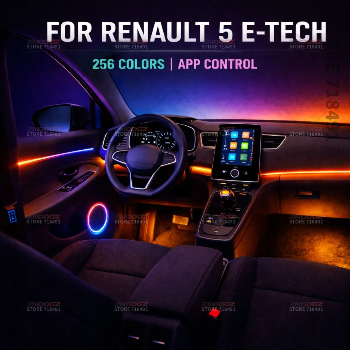 22-в-1 RGB акриловые светодиод – обзор и цена Tech Accessories Renault